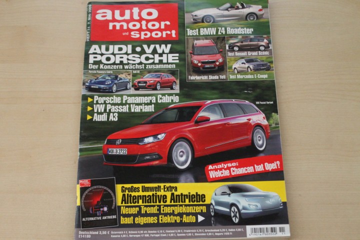 Deckblatt Auto Motor und Sport (11/2009)